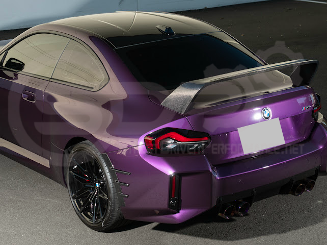 2023-UP BMW G87 M2 | M PERFORMANCE STYLE CARBON FIBER REAR HIGH WING SPOILER