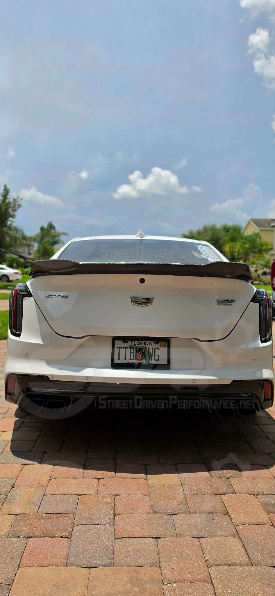 2020-PRESENT CADILLAC CT4-V & CT4-V BLACKWING | AGGRESSIVE HIGH DUCKBILL STYLE CARBON FIBER REAR WING SPOILER