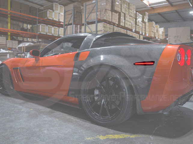 2005-2013 Chevrolet Corvette C6 | Amber Light LED Side Fender Markers Pair (Front and / or Rear) {Clear, Amber, Red, or Smoke Lenses}