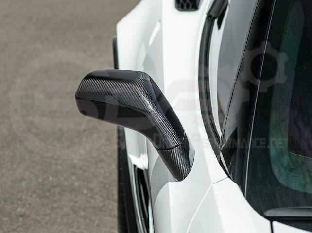 2014-2019 Chevrolet Corvette C7 | Factory Style CARBON FIBER Full Mirror Cap Covers Pair