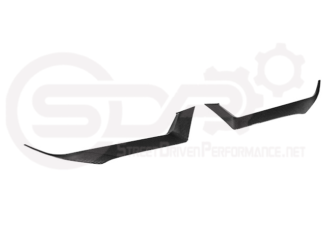 2024-Up Ford Mustang GT | Carbon Fiber Overlay Headlight Eyebrow Trim Cover Pair