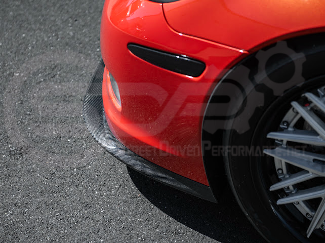 2005-2013 C6 Corvette - 427 /Grand Sport / Z06 / ZR1 | ZRA1 Style Front Splitter Lip Ground Effects (Carbon Fiber or Primer Black)