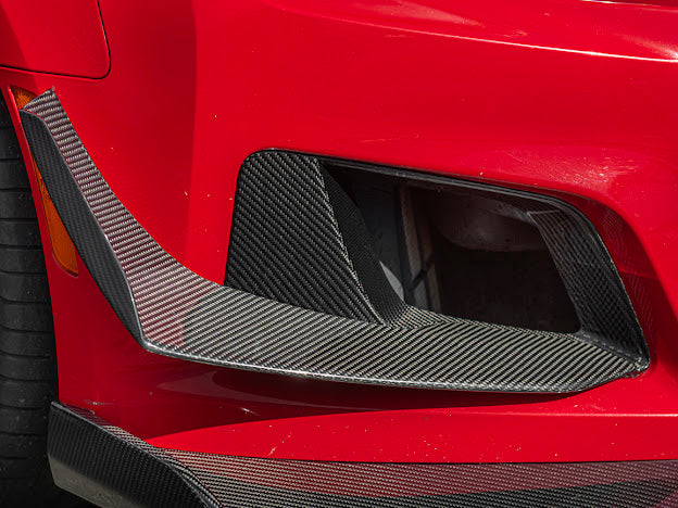 2017-UP CAMARO ZL1 1LE FRONT AIR DUCT BEZELS & CANARDS DIVE PLANES