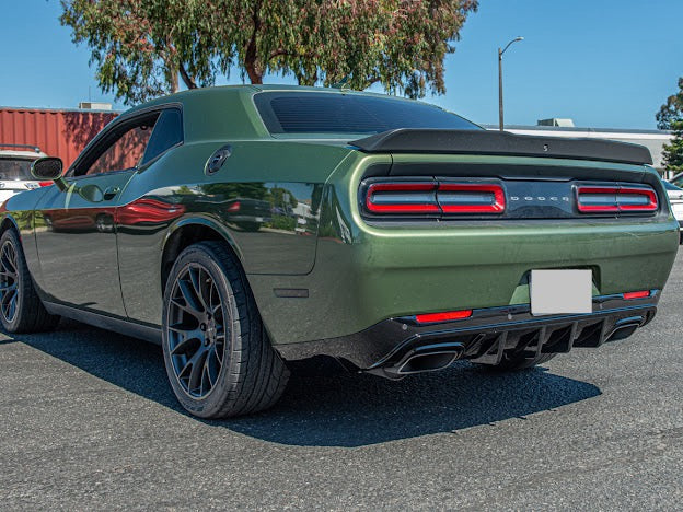 2015-UP DODGE CHALLENGER | SRT TRACK PACKAGE GLOSS BLACK REAR DIFFUSER
