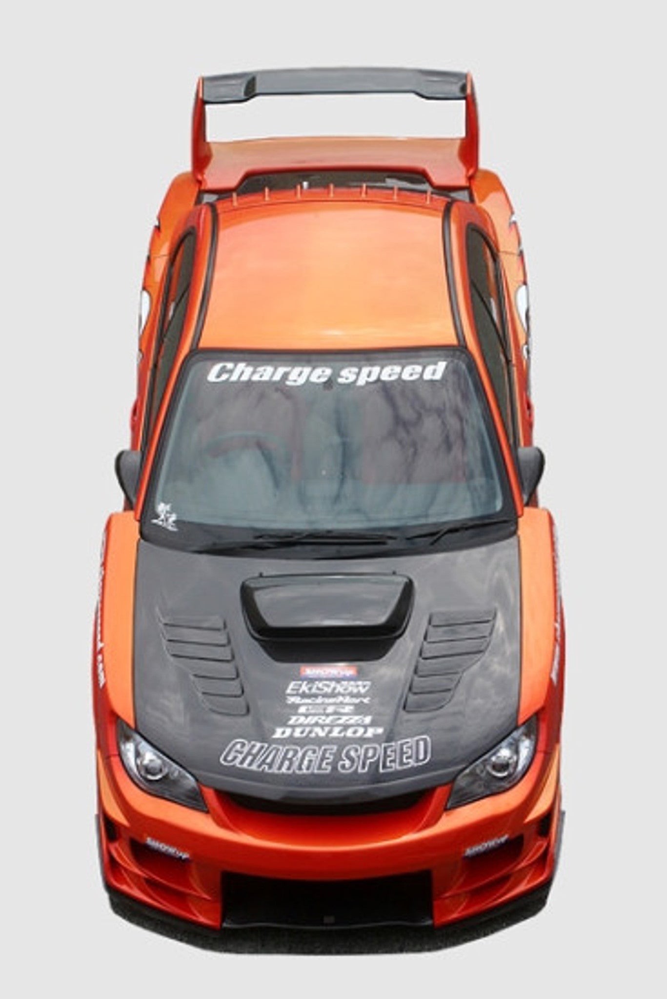 Charge Speed 2006-2007 Subaru Impreza GD-F HAWK Eye SUPER-GT Wide Body Full Bumper Kit With 3-D Carbon