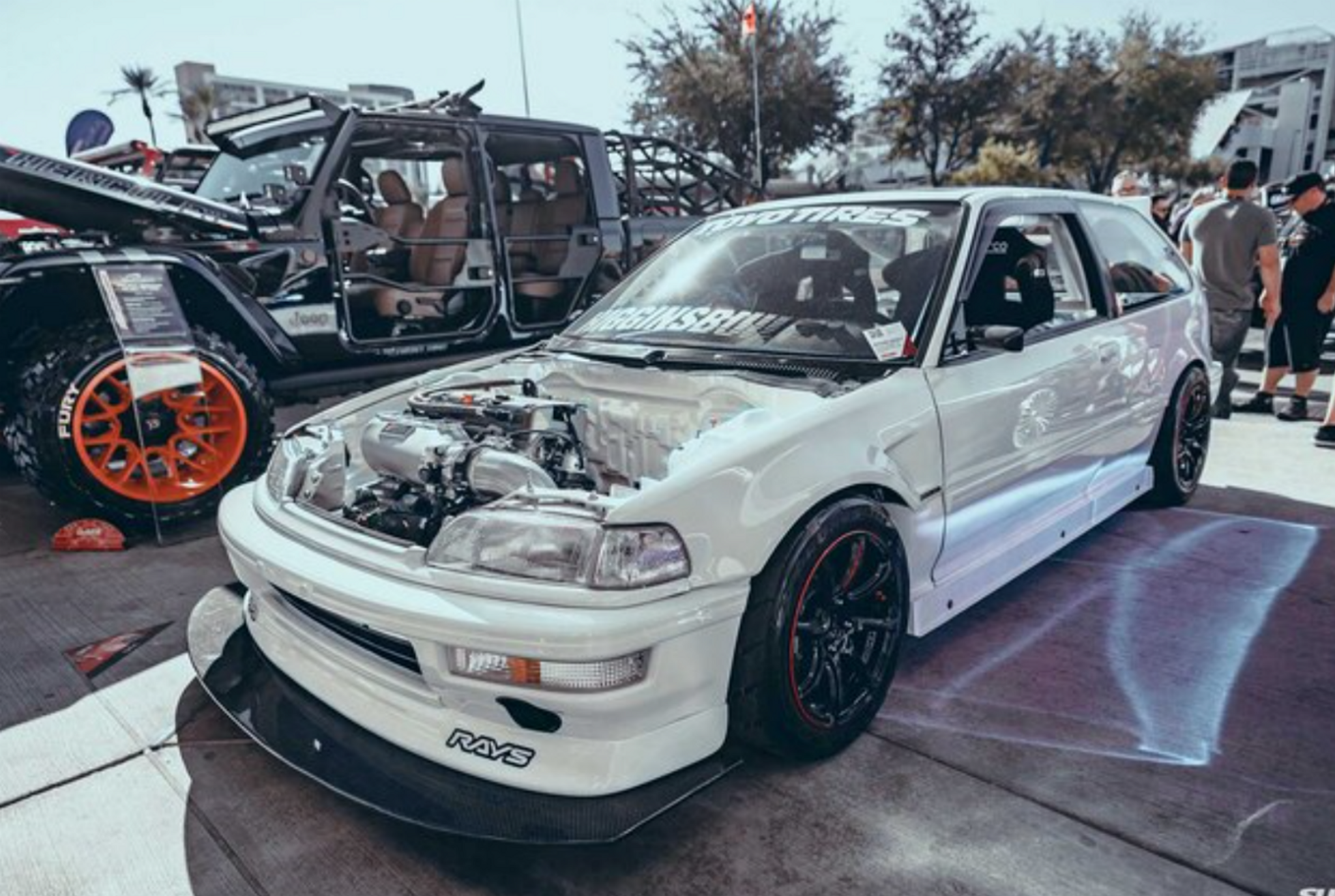 Charge Speed 1990-1991 Honda All Civic EF9 JDM SIR HB Kouki model Front Spoiler
