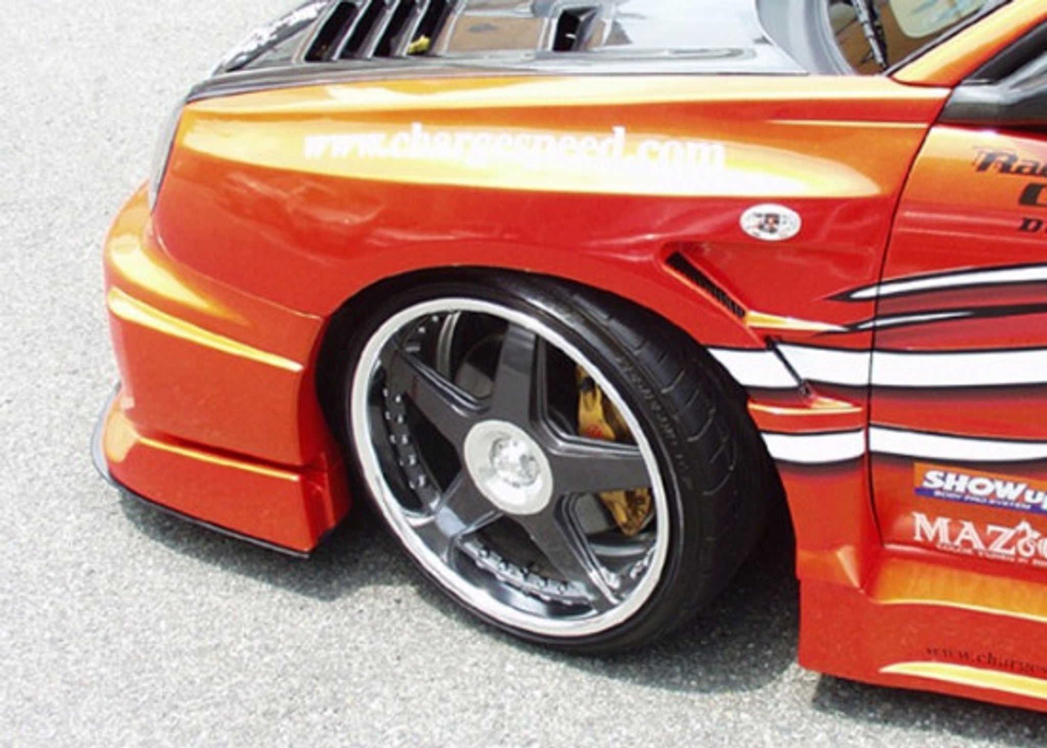 Charge Speed 2002-2003 Subaru Impreza GD-A Round Eye Type-2 Super GT Wide Body Full Kit With 3D Center