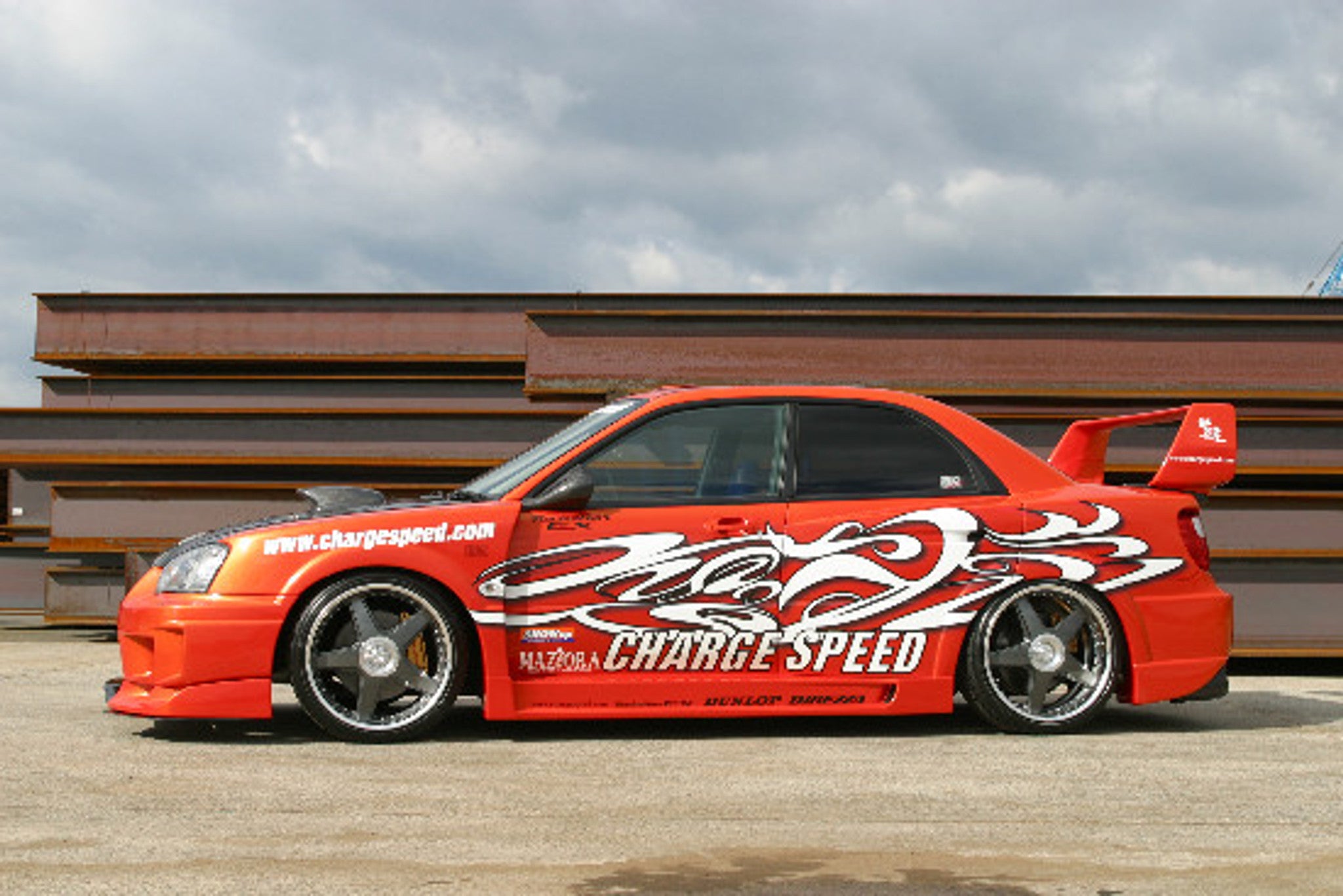 Charge Speed 2004-2005 Subaru Impreza GD-B Peanut Eye Wide Body Super GT Full Kit With Straight Front Center Flap