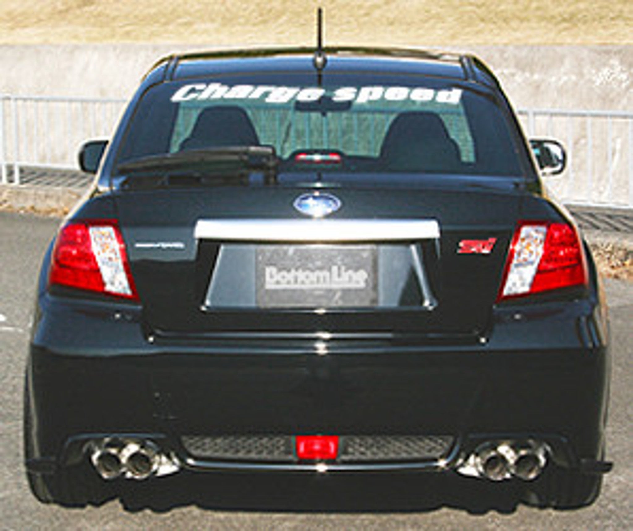 Charge Speed 2011-2014 Subaru WRX STi & Non-STi 4 Doors Sedan GV-B BottomLine Type 1 Carbon Full Lip Kit for STi