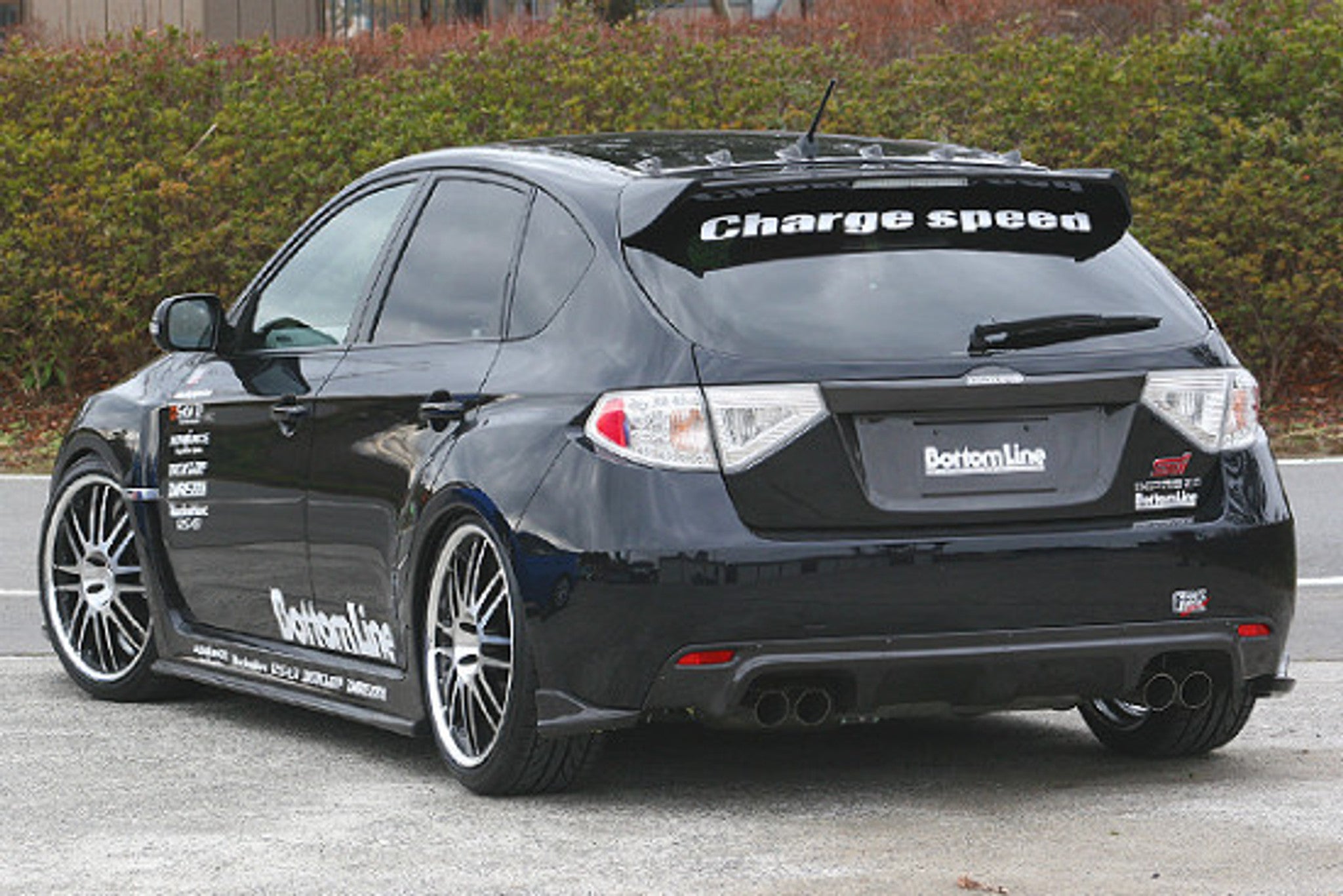 Charge Speed 2008-2010 Subaru WRX STi GR-B Hatchback BottomLine Type-1 FRP Full Lip Kit for STi
