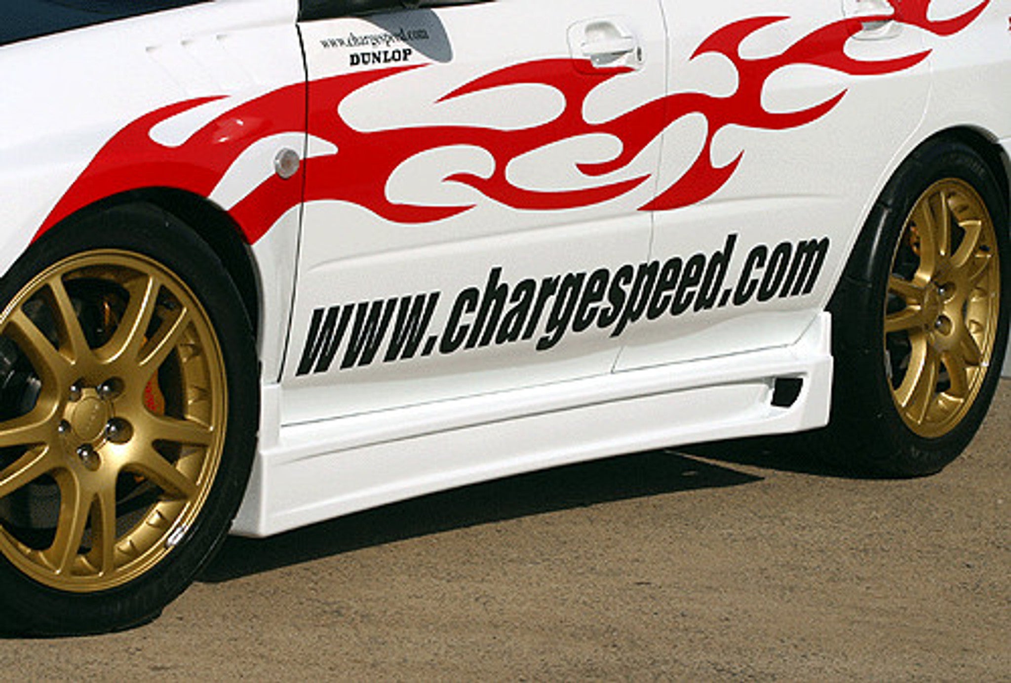Charge Speed 2002-2003 Subaru Impreza GD-A Zenki/ Round Eye Model Type-2 Full Bumper Kit With 3D Carbon Center Flap