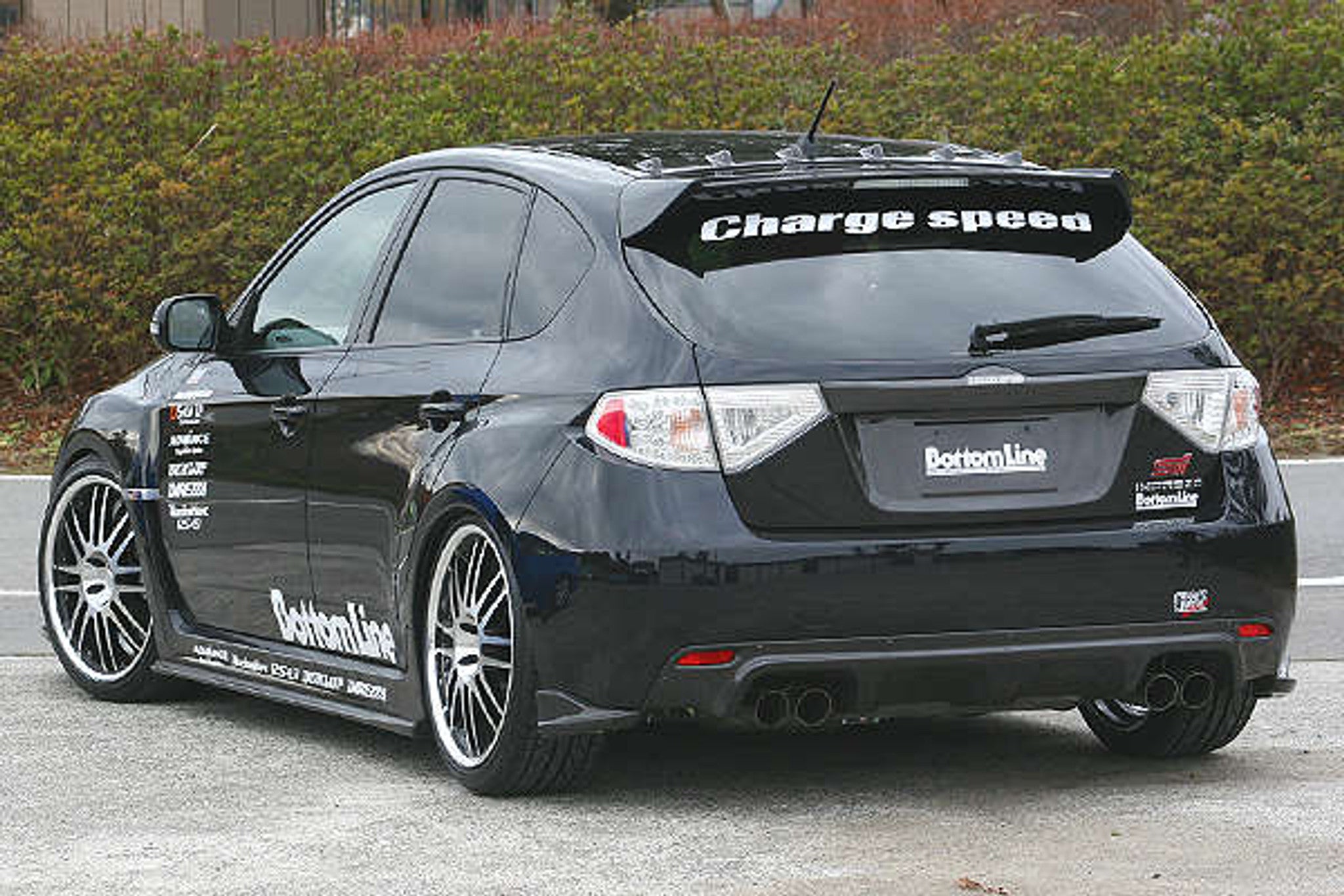 Charge Speed 2011-2014 Subaru WRX STi GR-B Kouki Hatchback BottomLine Type 1 Carbon Full Lip Kit for STi