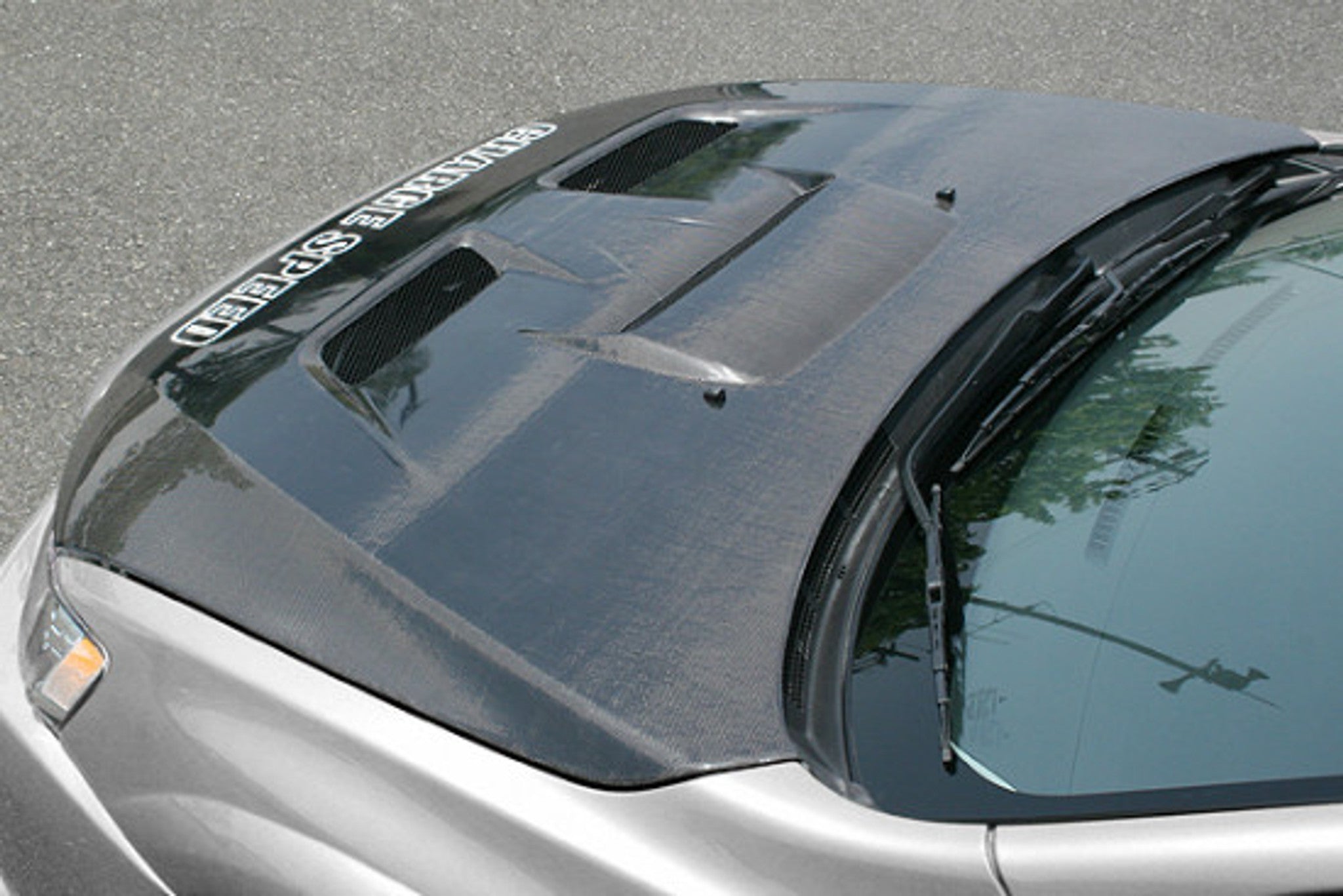 Charge Speed 2008-2017 Mitsubishi Lancer/ Lancer EX/ Ralliart/ Sportback/ Evo X Type-2 Vented Carbon Hood