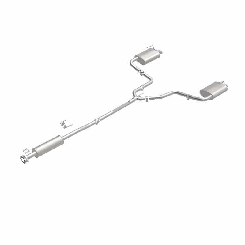 Magnaflow catback exhaust kit for Nissan Altima 2.5L 2019-2025, showing the stainless steel pipes and muffler components.