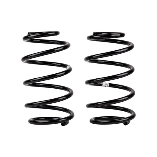 Old Man Emu rear ARB/OEM coil spring for Jeep KJ HD, showing the black coil spring with coilover design.