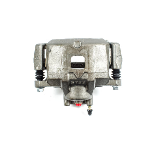 PowerStop OE front right brake caliper with bracket for Dodge Caliber 2007-2012, shown in the product image.