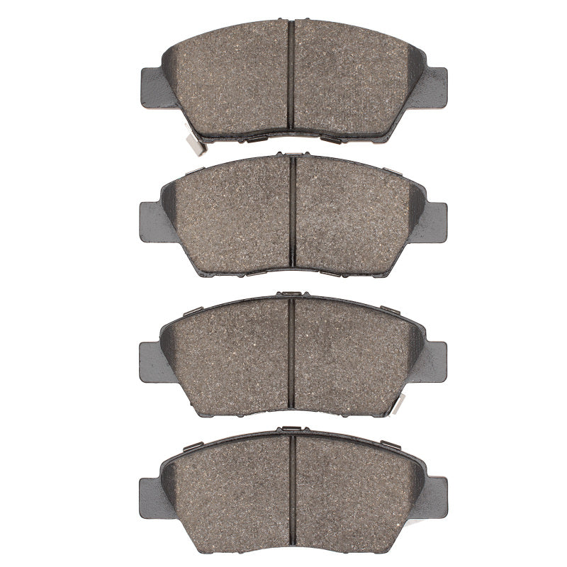 R1 Concepts Honda City 2009-2020 front OE ceramic brake pads, shown in a close-up view, designed for reliable braking performance.