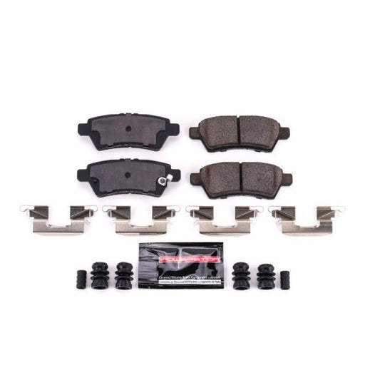 PowerStop Z23 Evolution Sport rear brake pads for Nissan Pathfinder, performance brake pads with hardware included.