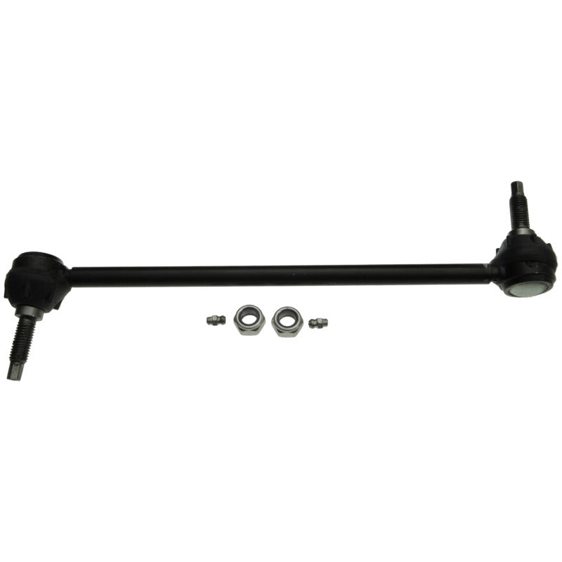 Moog Chrysler 300M front sway bar endlinks kit, automotive suspension parts with metal and rubber components.