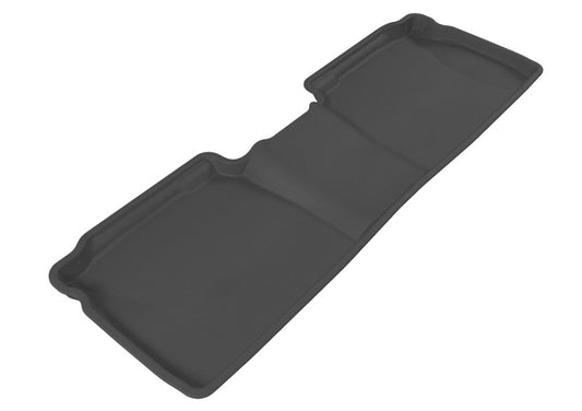 Black 3D MAXpider rubber floor mats for 2011-2016 Scion TC second row, durable and custom-fit for vehicle interior protection.