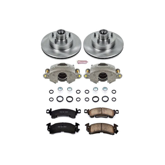PowerStop OE brake kit for 1975 Buick Apollo with front calipers and brake components, automotive repair and replacement parts