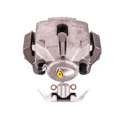 PowerStop OE front right brake caliper with bracket for 2006 BMW 330xi, showing the silver caliper and mounting hardware.