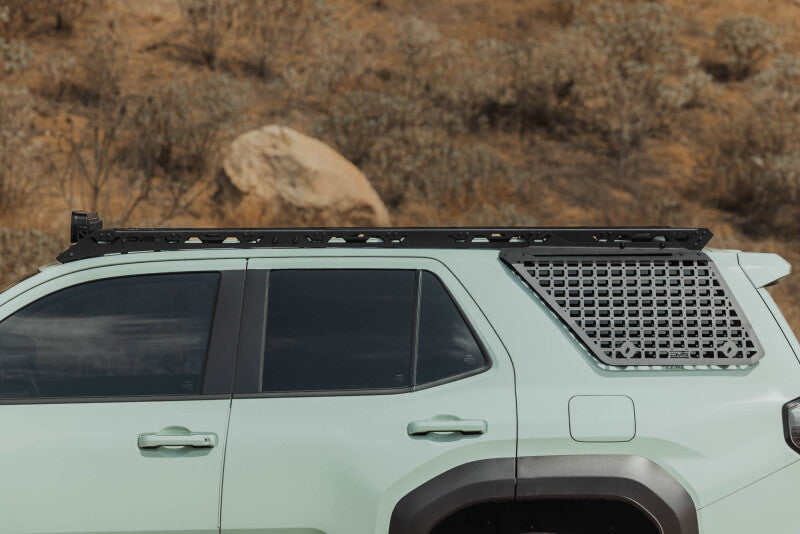 DV8 Offroad Toyota 4Runner exterior window Molle panel for DV8 roof rack, driver side, outdoor vehicle accessories