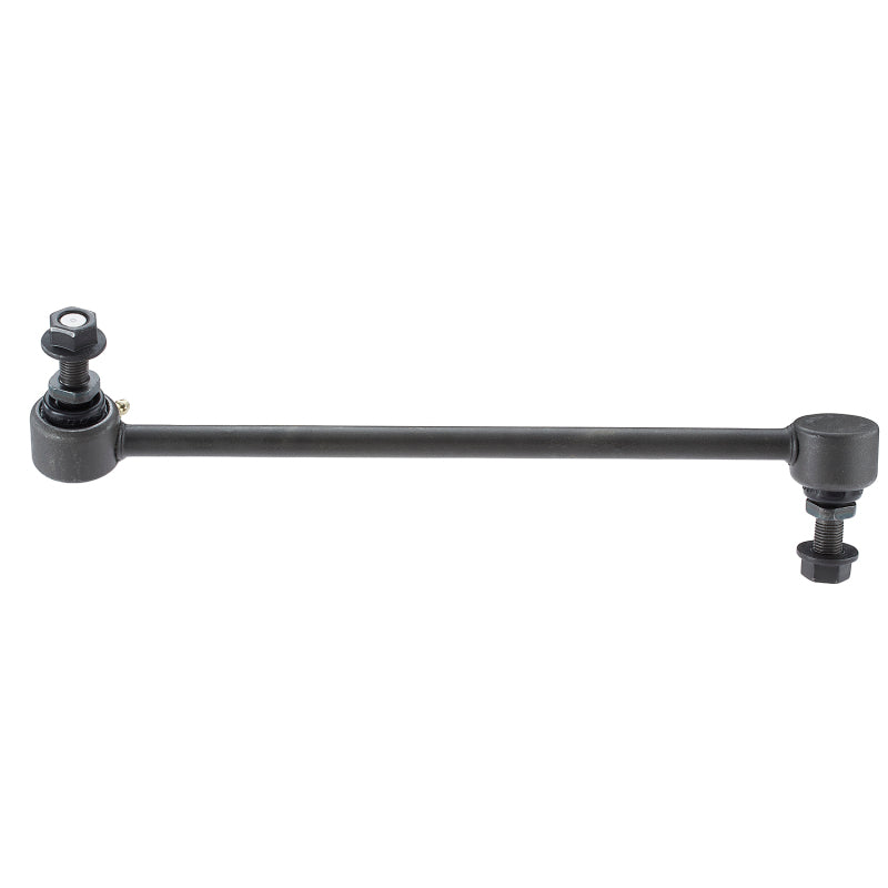 Moog front sway bar endlink for Volvo C70 2006-2013, showing the metal link with rubber bushings for suspension stability.