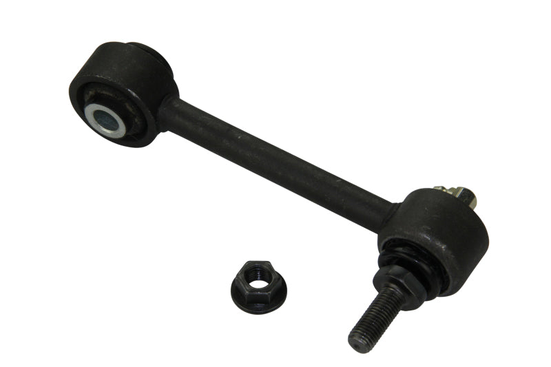 Moog BMW X4 2015-2018 rear sway bar endlinks, automotive suspension part, shown in close-up with metal components.