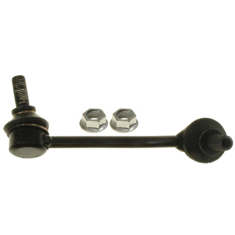 Moog front left sway bar endlink for Dodge Sprinter 2500 (2007-2009), visible metal link with rubber bushings on vehicle suspension.