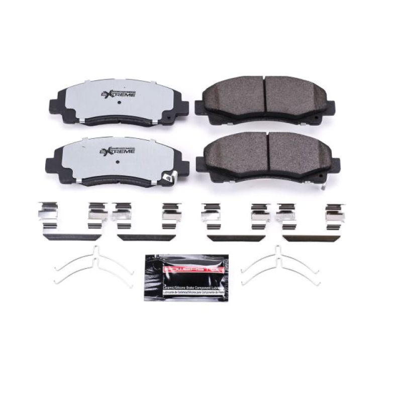 PowerStop Z36 truck and tow brake pads for Acura TLX 2015-2019, front performance brake pads with hardware included.