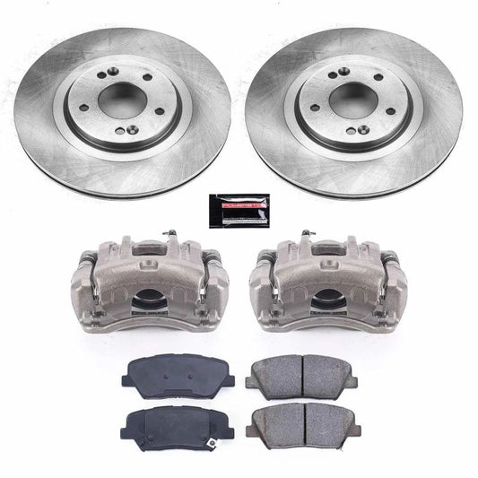 PowerStop OE brake calipers for Kia Sorento 2015-2020 front Autospecialty kit with Cals, showing the brake caliper components.