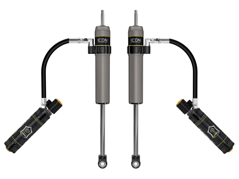 ICON 2025 Toyota 4Runner rear shock absorbers with aluminum construction, CDEV, suitable for 0-3 inch lift, part of the RR Series.