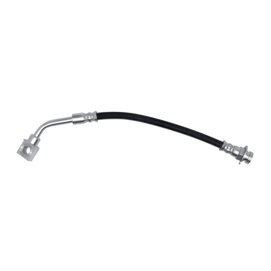 DMC 00-05 Cadillac DeVille rear brake hose from DFC Brake Line Kit showing flexible rubber brake line with metal fittings.