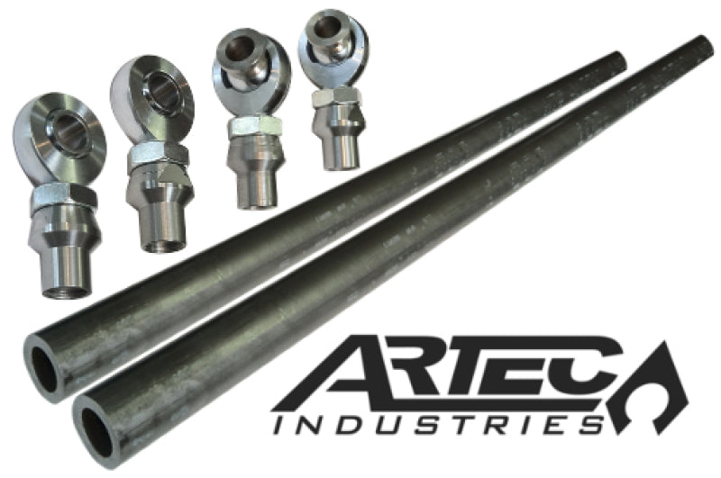 Artec Industries steering kit with 7/8 inch premium JMX rod ends, featuring durable hardware components for vehicle steering systems.