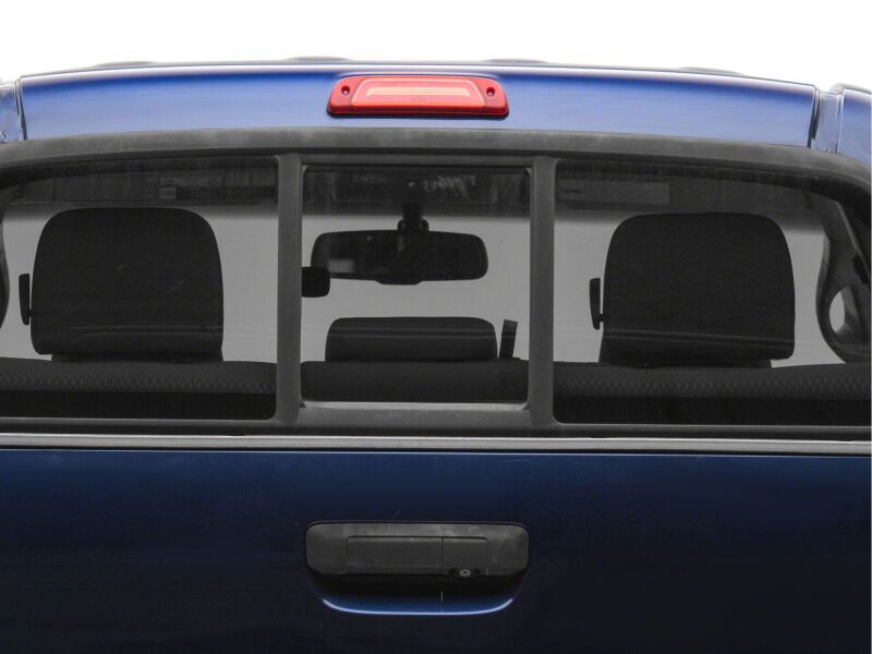 Raxiom Toyota Tacoma LED third brake light in red, mounted on the vehicle's rear, part of the axial series for 2005-2015 models.