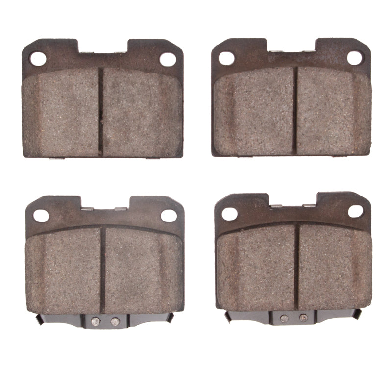R1 Concepts Mitsubishi 3000GT rear OE brake pads, compatible with 1993-1999 models, shown in the image.