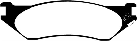 EBC Ultimax2 front brake pads for Dodge B150 B1500 cargo van, OE quality, designed for 1/2 ton van brake system.