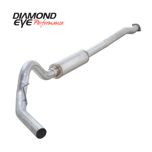 Diamond Eye Performance Catback exhaust for Ford F150 3.5L EcoBoost, showing the single gas exhaust system with polished tips.