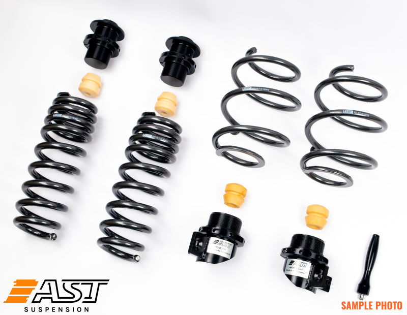 AST suspension lowering springs for BMW X3M F97 and X4M F98, adjustable coil springs for improved ride height and handling.