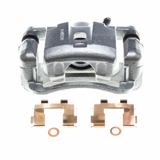 PowerStop rear left OE brake caliper with bracket for 2007-2009 Kia Sorento, showing the caliper assembly and mounting bracket.