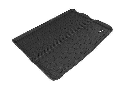 Black rubber cargo liner for 2016-2019 Mini Clubman by 3D MAXpider, designed to protect the trunk area.