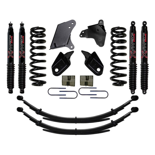 Skyjacker 6-inch lift kit for 1980-1996 Ford F150 2WD with 4B85 suspension components, showing the assembled lift system.