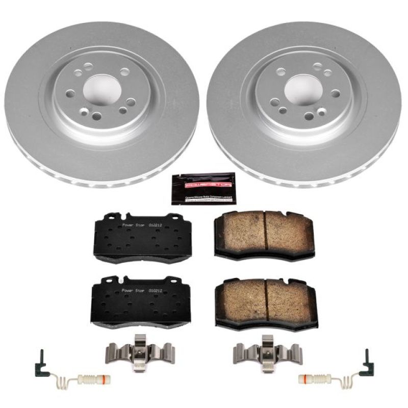 PowerStop Z23 Evolution Sport brake kit for Mercedes-Benz ML55 AMG front with coated performance brake rotors and pads