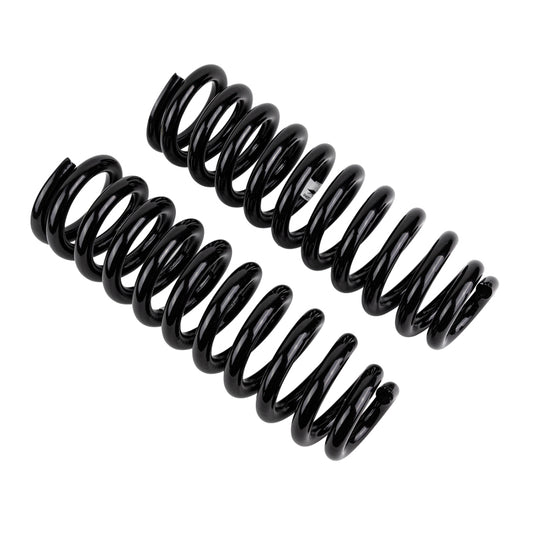 Old Man Emu front coilover coil spring for Toyota Tundra 2007 with bar, designed for improved off-road performance.