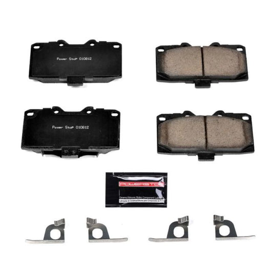 PowerStop Z23 Evolution Sport brake pads for 2006-2007 Subaru Impreza front brake system with hardware included.