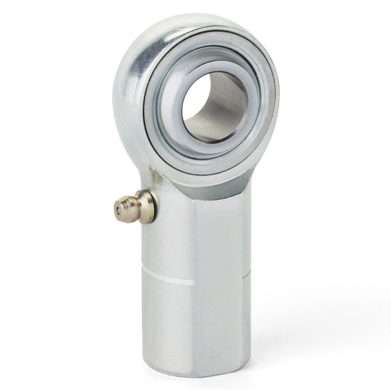 QA1 H Series 3-Pc Rod End for tie rods, female, right hand, 10mm bore with M10x1.25 threads and Zerk fitting in alloy steel