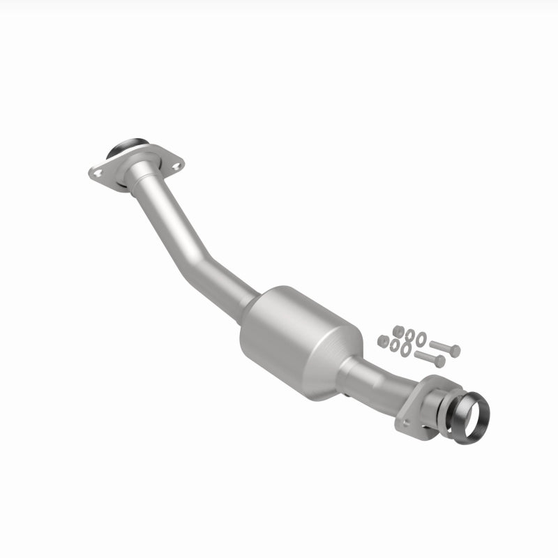 MagnaFlow direct fit catalytic converter for Nissan NV200 2.0L engine, showing the metal component with inlet and outlet pipes.