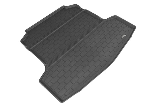 Black 3D MAXpider Kagu cargo liner for 2013-2018 Nissan Altima, rubber floor mat with textured surface and raised edges.