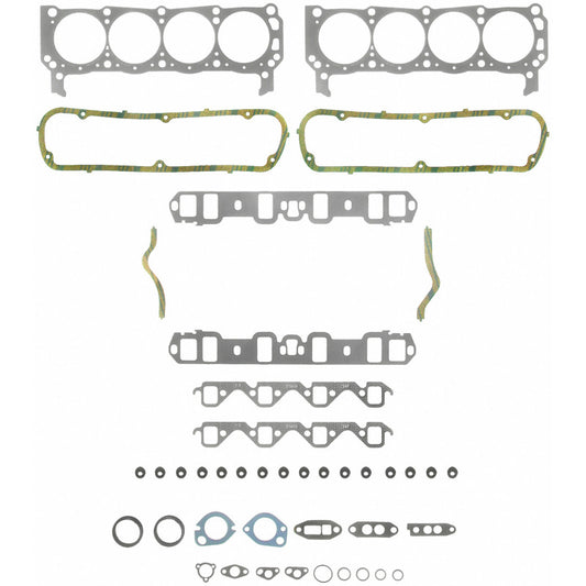 Fel-Pro Ford F-150 PermaTorque engine cylinder head gasket set with multiple gaskets and seals for engine repair.